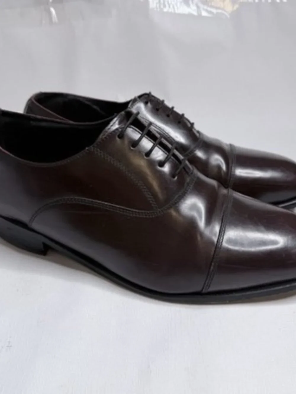 Florsheim Lexington Cap Toe Oxford Shoes Burgundy Leather Mens 12W